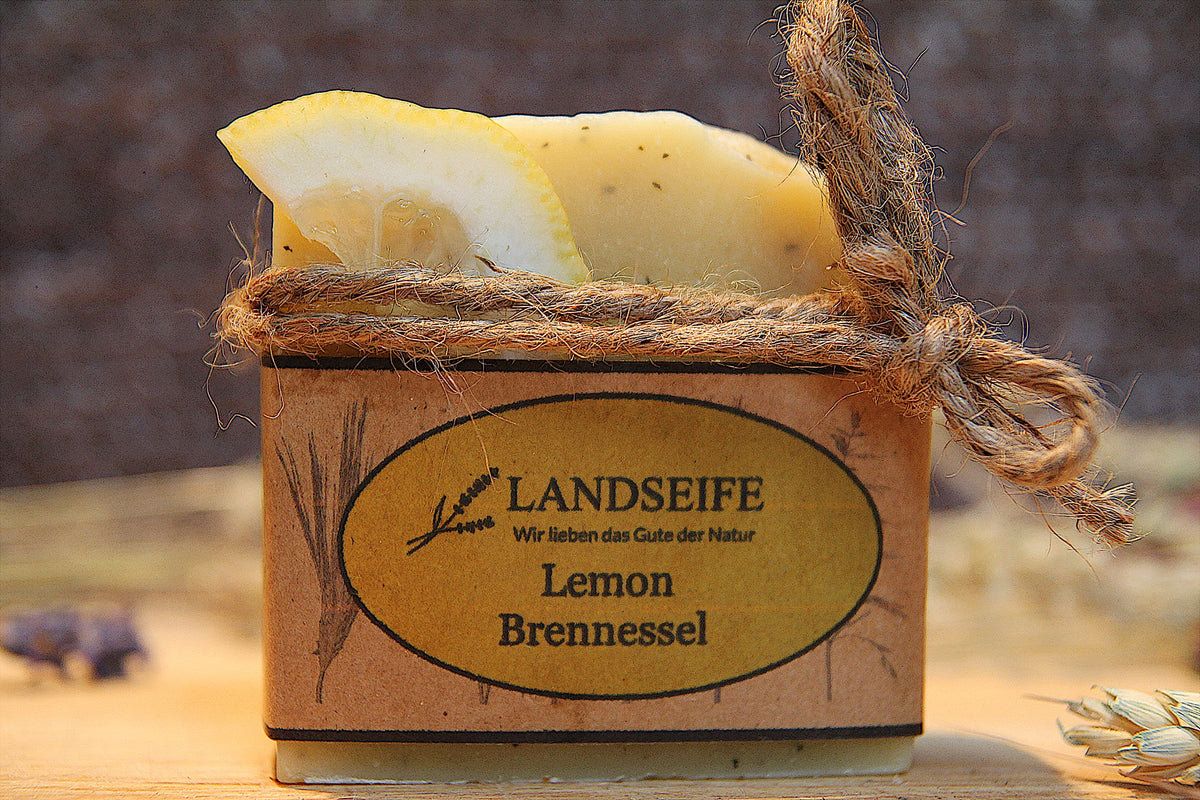 Naturseifen Set für Orangenliebhaber 7-teilig  - 5 x Bio Naturkosmetik + Seifensäckchen & Luffascheibe